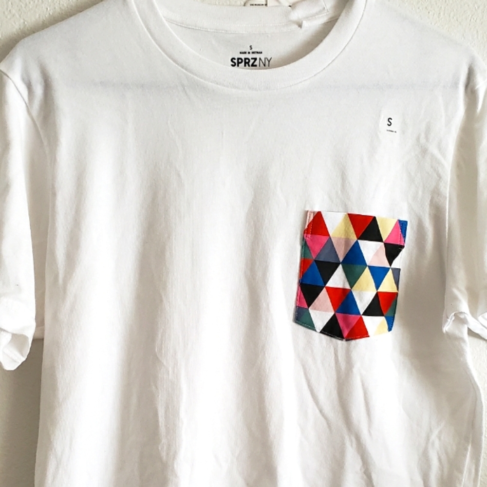 Sprz ny short sleeve with pocket design